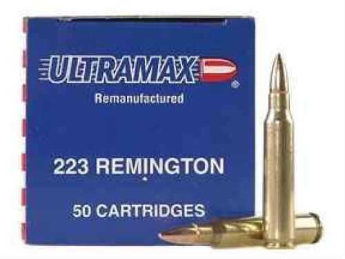 223 Remington Remanufactured By Ultramax 55 Grain Full Metal Jack Ammunition Per 50 Md: 223R2